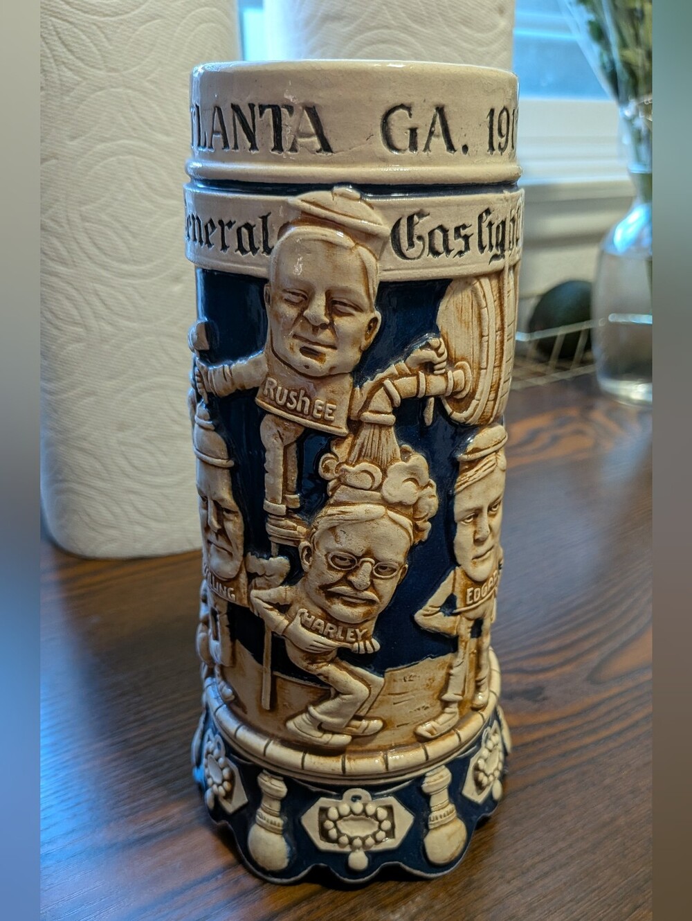 Rare 1912 Atlanta GA NCGA Convention Beer Stein Mug General Gas Light Germany